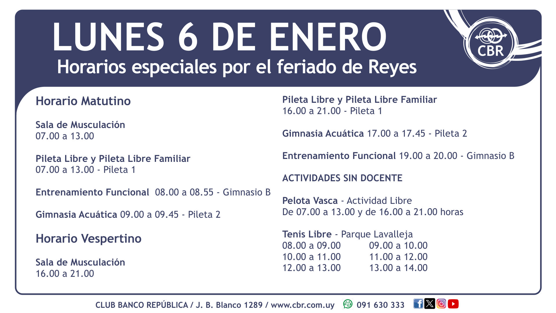 Feriado 6 de enero