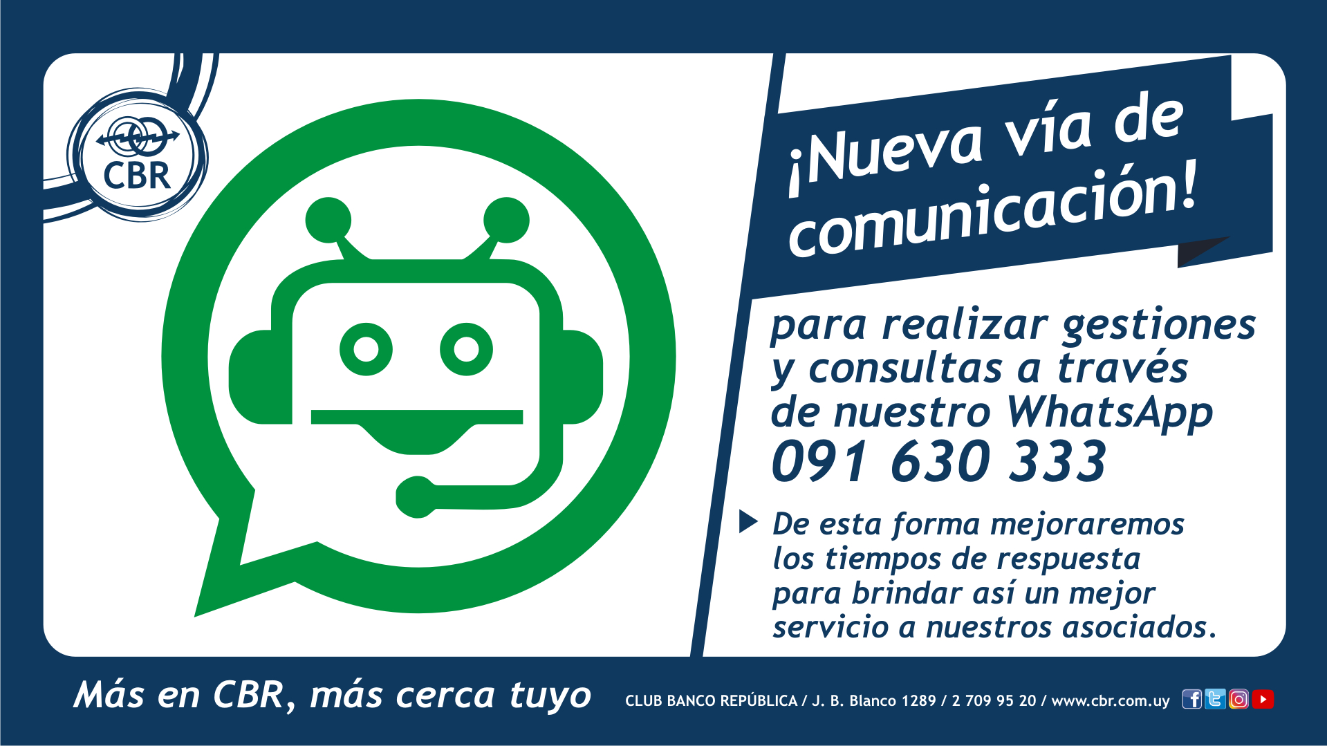 Contactate mediante nuestro BOT de Whatsapp